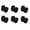 Black, variant on Lovskoo 6 Pairs Newborn Baby No Scratch Mittens Unisex Newborn Elastic Cotton Wrist Gloves Infant Toddler Anti Sensitive Mittens Set Free Size Black