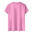 thumbnail image 3 of Iaqnaocc 4th Of July Tops for Women Trendy Short Sleeve Casual V-Neck Independence Day 250&nbsp;anniversary usa flag Tees Retro Summer Freedom Tee Tops Pink XL, 3 of 4