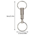 thumbnail image 2 of unbranded 8Ud Llavero Doble En Metal Resistente Para De Llaves Y Color Plateado, 2 of 8