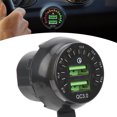 thumbnail image 4 of Cargador de Coche Toma de Cargador USB Dual Carga Rapida Con Voltímetro de Pantalla a Color Universal para Vehículo Barco RV Motocicleta ANGGREK Otros, 4 of 8