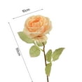 thumbnail image 6 of Fake Flower Vivid Appearance Gardening Bright-colored Elegant Artificial Rose Flower with Leaves Holiday Supplies, 6 of 7