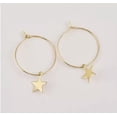 thumbnail image 6 of K-KED Women's Fashion Delicate Jewelry Gold & Silver Star Hoop Circle Geometric Earrings-Silver, 6 of 8