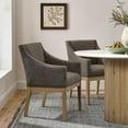 thumbnail image 3 of Modway Alton Fabric Upholstered Dining Armchair in Mocha Natural, 3 of 9
