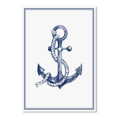 UPC: 0686457553308 | Americanflat Anchor by Nuada Poster Art Print