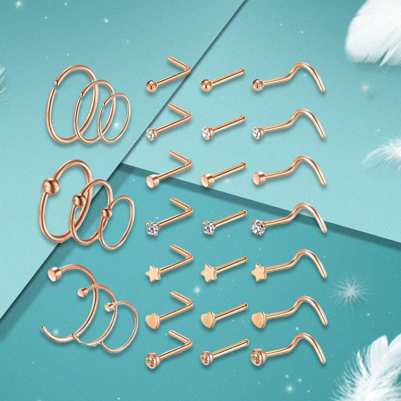 Nose ring set best sale