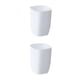 thumbnail image 4 of Toystoory Cubo de basura de 10L para baño, cubo de basura portátil, papelera de plástico, papelera, cubos de basura, cubo de basura Blanco 2Conjunto, 4 of 6