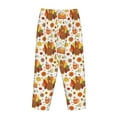 thumbnail image 3 of Lsque Thanksgiving With Turkey Print Women's Pajama Pants, Lounge Pant - Comfortable Home Wear,Elastic Waistband, Stylish Design-Medium, 3 of 9