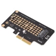 thumbnail image 3 of NVMe M.2 To PCIE3.0 Riser Card, 3200+ MB/s Read Multiple  Cooling 1500+ MB/s Write PCI Express Riser Card Black Colour  for OS X for, 3 of 7