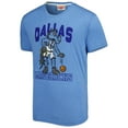 thumbnail image 2 of Unisex Homage Light Blue Dallas Mavericks Team Mascot Tri-Blend T-Shirt, 2 of 3