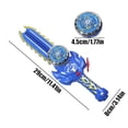 thumbnail image 2 of Glowing Pull String Spinning Sword Gyro, Light-up Battle Top Toy, High Speed Rotation Interactive Combat Game, Exciting Indoor Entertainment Fun, Red, 2 of 5