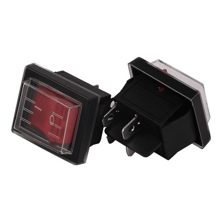 1PC 36X29Mm SPST 4 Pin Waterproof Boat Rocker Switch for