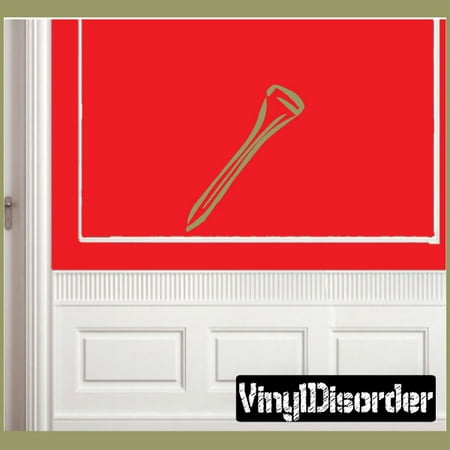 golf tee sports vinyl wall decal sticker mural quotes words golfteev