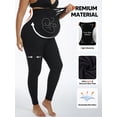 thumbnail image 5 of Athlemo Maternity Leggings High Waist Belly Support Leggins for Women Pregnancy Pants Black, 5 of 8