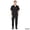 Black, variant on MENS SHORT SLEEVE ZIPPERED COVERALLS