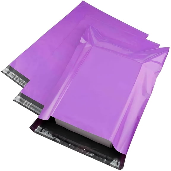 CCOCC Poly Mailers 10X13 100 Pcs,Durable Shipping Bags for Clothes,Plastic Mailers Poly Bags for Small Business,Thick and Tear-proof Mailing Envelope Bags (Purple)