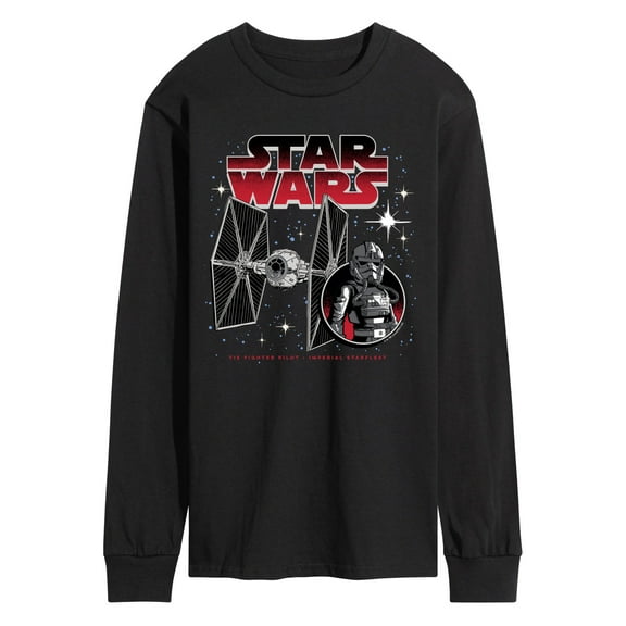 Star Wars - Tie Fighter And Pilot - Men's Long Sleeve Tee