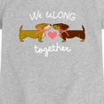 thumbnail image 2 of Instant Message - We Belong Together Dachshunds Toddler Short Sleeve Graphic T-Shirt, 2 of 5