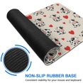 thumbnail image 6 of Long Mouse Pads for Desk,Beige Cow Heart Pattern Desk Mats on Top Of Desks, Desk Mouse Pad Extra Large with 3mm Non-Slip Base and Stitched Edge for Gaming,Office,Work,Home 31.5"x11.8", 6 of 6