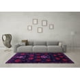 thumbnail image 3 of Ahgly Company Indoor Round Animal Purple Traditional Area Rugs, 3' Round, 3 of 4