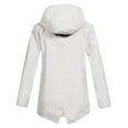 Women's Waterproof Rain Jacket - Long Hooded Trench Coat With Striped Lining, Plus Size Windbreaker For Hiking