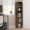Brown, variant on Furinno FULDA 5-Tier 10-In Width Narrow Bookcase 9.3 x 9.8 x 51.9 Amber Pine