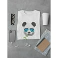 thumbnail image 3 of SPIdeals Mens Graphic Tee - Cool Panda With A Leaf - Regular Fit 100% Cotton, 3 of 4