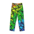 thumbnail image 6 of Daiia Rainbow Butterflies Men's Sleep Pant with Pockets and Drawstring,Pajama Pants-Medium, 6 of 9