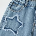 thumbnail image 5 of JLMSPLWG Girls Striped Pants Toddler Spring Summer Capris Girl Wide Leg Lounge Bottoms Kids Y2k Straight Leg Trousers with Pocket Girl's ClothesSize 6-7, 5 of 7