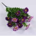 thumbnail image 4 of Gerich Artificial Daisies Flowers Outdoor UV Resistant 15 Heads Fake Foliage Greenery Faux Plants Silk Fake Flowers for Window Box Hanging Planter Farmhouse Indoor Outside Decor, 4 of 10