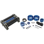 Boss CAP8 8 Farad Car Audio Capacitor With Digital Volt Meter + 4 AWG Amp Kit