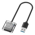thumbnail image 1 of Caja adaptadora M.2 a USB 3,0, chasis convertidor con luz de señal LED de 5 GigaBits Per Second para caja de móvil Transparente Hugo Carcasa del adaptador de lector, 1 of 7