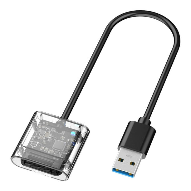 Caja adaptadora M.2 a USB 3,0, caja HDD 2230 2242 2260 2280mm lector de carcasa Key Disk 5Gbps carcasa chasis para Transparente CUTICAT Carcasa del adaptador de lector