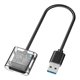 thumbnail image 1 of Caja adaptadora M.2 a USB 3,0, caja HDD 2230 2242 2260 2280mm lector de carcasa Key Disk 5Gbps carcasa chasis para Transparente CUTICAT Carcasa del adaptador de lector, 1 of 7