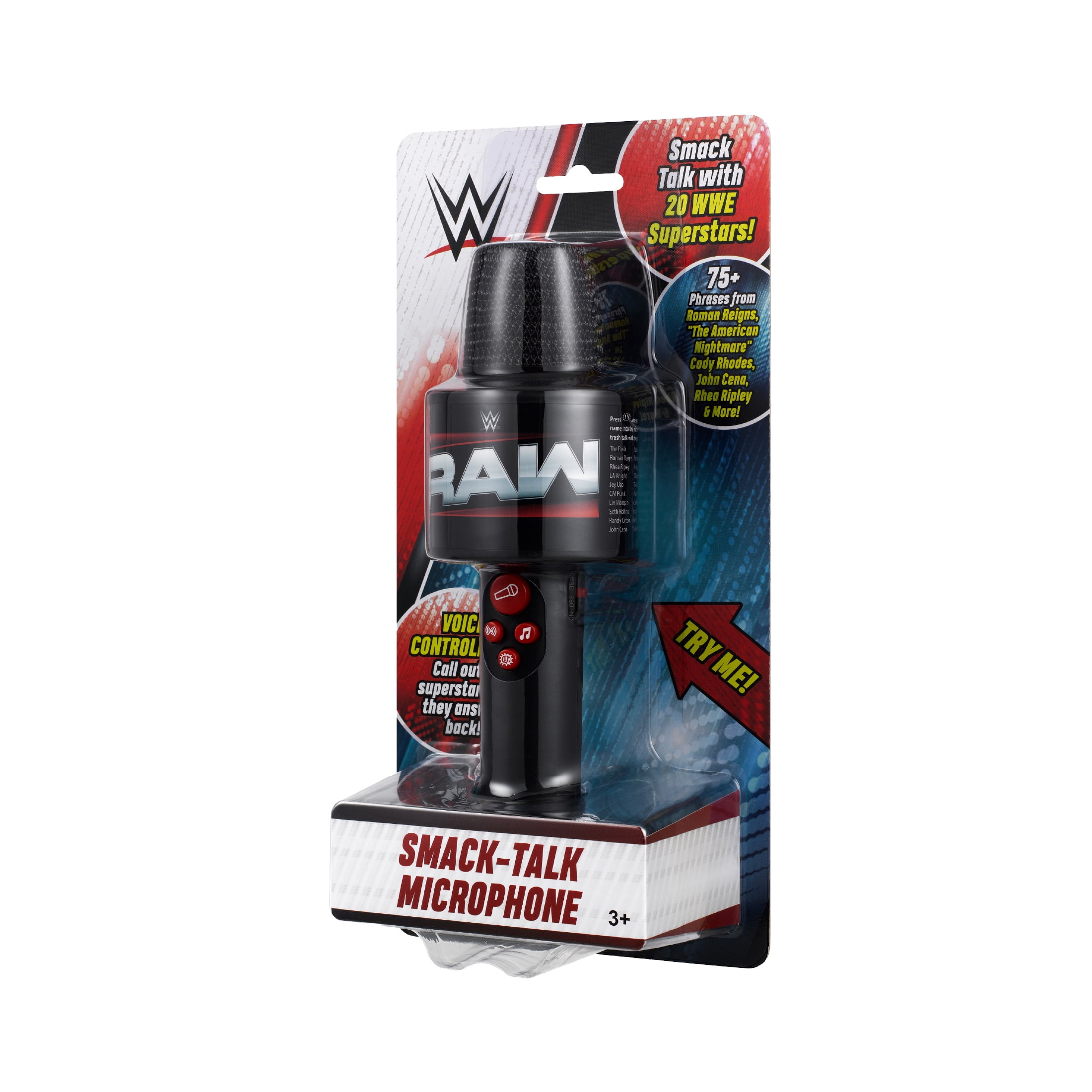 WWE Mic; Smack Talk Toy Microphone for Kids with Music and Sound Effects - WWE Toy
