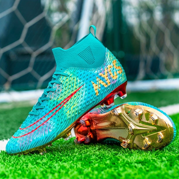 Zapatos De Fútbol Antideslizantes Para Hombres: Perfectos Para Entrenamiento De Fútbol Al Aire Libre En Césped AG