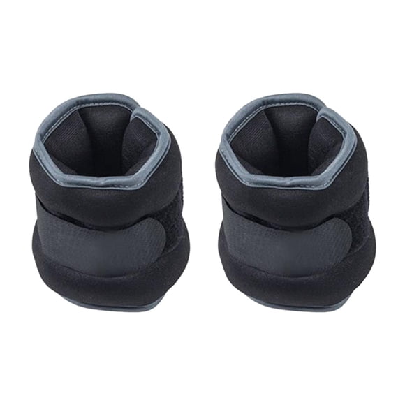 Almencla 2 Pieces Wrist and Ankle Weights Arm and Leg Weights for Aerobics Gymnastics 1kg Black