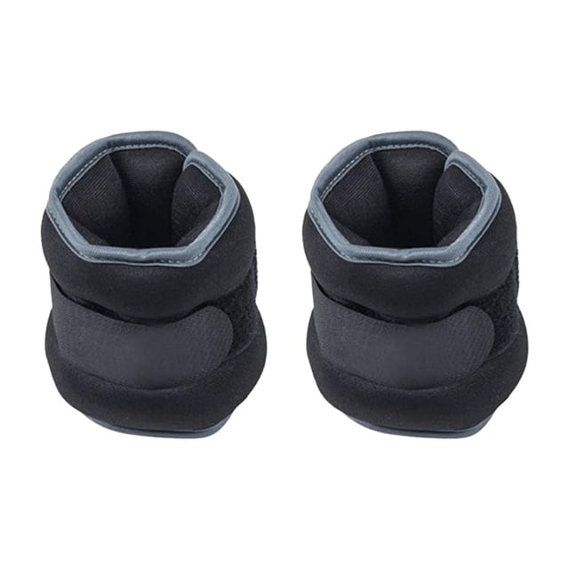 2 pesas para muñecas y tobillos para mujeres y hombres, ideales para entrenamiento de fuerza y gimnasia. 1 kg Negro