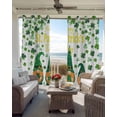 thumbnail image 4 of St. Patrick's Day Blackout Curtains 84 Inches Long, Green Leaf Gnomes Shamrock Clovers Thermal Insulated Black Out Curtains, Darkening Window Curtain Drapes for Bedroom Living Room 42"x84" 2 Panels, 4 of 9
