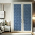 thumbnail image 7 of S4Sassy Peel and Stick Wall Covering, Petite Midnight Floral Wallpaper Removable Wallwrap - Blue Instant Wall Mural for Bedroom, Bathroom, Laundry Room, Closet Interior (25"x120" inch), 7 of 7