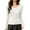 White, variant on SwiftWear Women's V-Neck Slim Fit Long Sleeve Shirt Soft Stretch Base Layer Ribbed Knit Thermal Top for Casual and Office Wear, Black