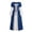 Blue, variant on Womens Midi Dress Ancient Dress With Ribbon Ties For Waist Cinching Court Length Formal Gown Stage Performance For Drama Production