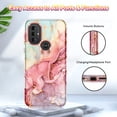 thumbnail image 6 of CASEFIV for Motorola Moto G Power 2022 Case,Marble Pattern Heavy Duty Shockproof Full Body Protective Phone Covers for Women Girls ,Rose Gold, 6 of 7