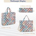 thumbnail image 6 of FORMRS Womens Corduroy Tote Bag Crossbody Shoulder Handbag with Pocket, Red Art Pattern, 6 of 7