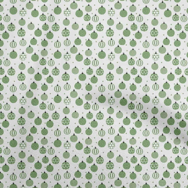 oneOone Polyester Spandex Green2 Fabric Christmas Sewing Material Print Fabric By The Yard 56 Inch Wide