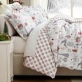 thumbnail image 4 of Southshore Fine Living, Inc. Christmas Queen Comforter w/2 Pillow Shams - Retro Christmas Tree Print, 4 of 9