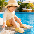 thumbnail image 6 of Baby Boys and Girls Swim Water Shoes Barefoot Socks Yellow, 6 of 6
