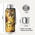 thumbnail image 7 of 20 Oz Sunflower Coffee Tumbler Double Wall Insulated Stainless Steel Water Bottle | Metal Reusable Thermoses Flask with Cup Cap | Leak & Sweat Proof with Anti-Dust Lid, 7 of 7