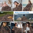 thumbnail image 5 of Retro Boho Cooling Blanket,Lightweight Breathable Summer Throw Blanket with Double Sided Cold Effect,Modern Geometric Abstract Art Aesthetics Picnic Blankets Bed Sheet for Hot Sleepers 60"x80", 5 of 8