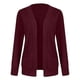 thumbnail image 4 of Moda mujer Casual manga larga sólido señoras bolsillo Tops abrigo suéter abrigo Pompotops  qwe18518, 4 of 5