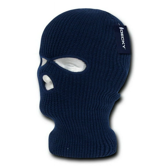 Decky 970 Face Mask 3 Holes Beanie, Navy